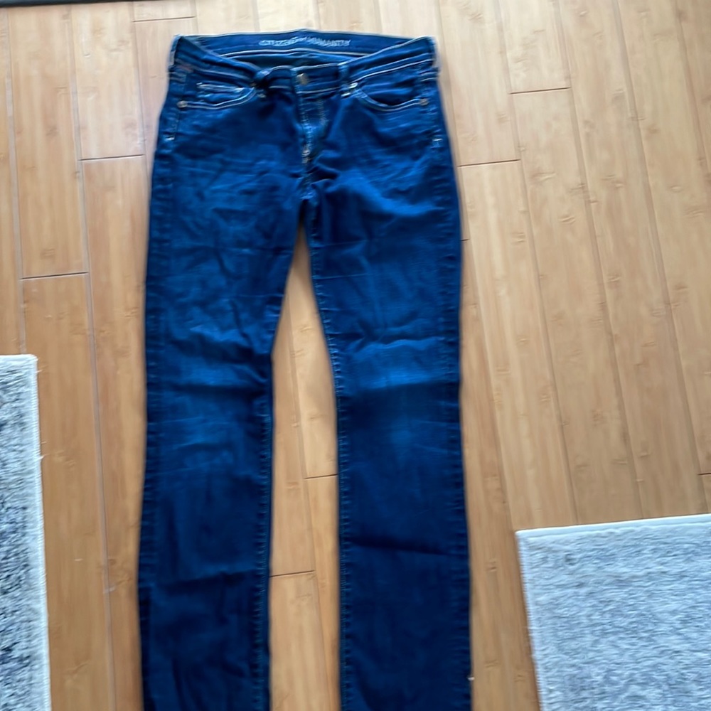 Citizens Of Humanity Dark Blue Straight Leg Jeans